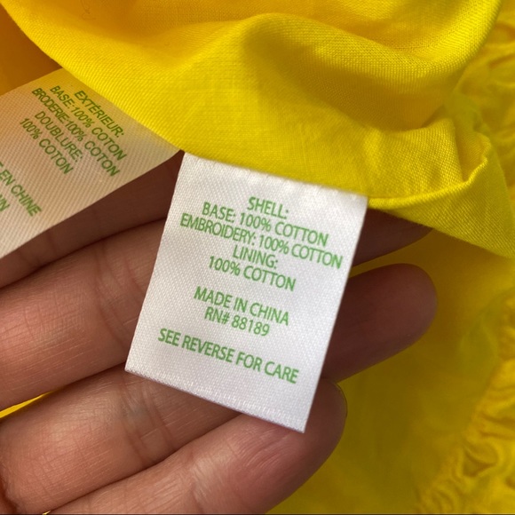 ☀️ LILLY PULITZER YELLOW EYELET HIGH WAIST MINI SKIRT! - Picture 14 of 16